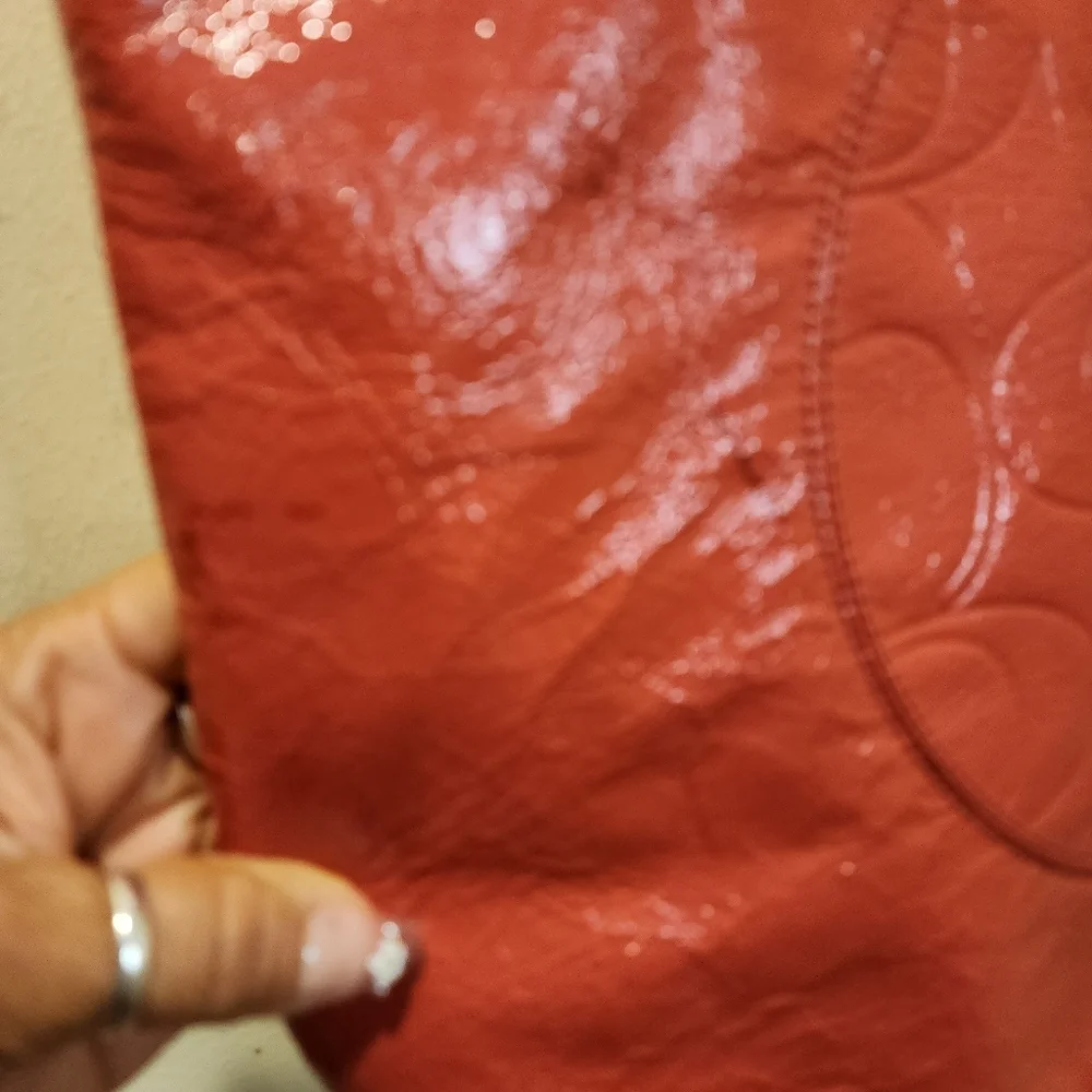 COACH LAURA PATENT  Leather Tote Bag